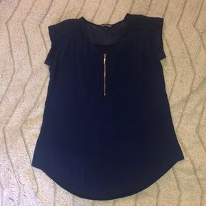 Navy Blue Top, Express XS